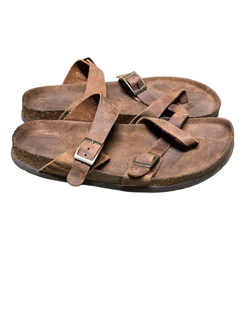 Mountain Sole brown leather boho sandals comfort